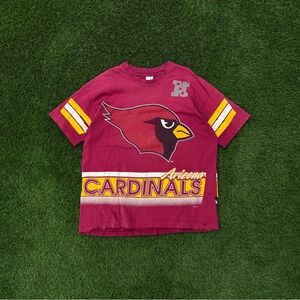 Vintage 90s Arizona Cardinals T-Shirt HEAVILY DISTRESSED NFL Salem Sports Sz XL
